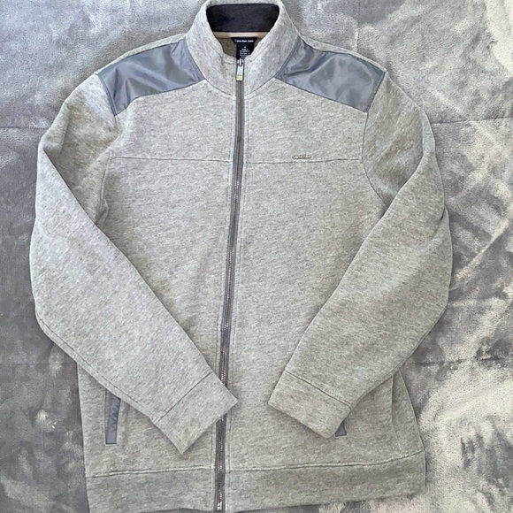 Calvin Klein Logo Zip Sweater - Picture 1 of 5